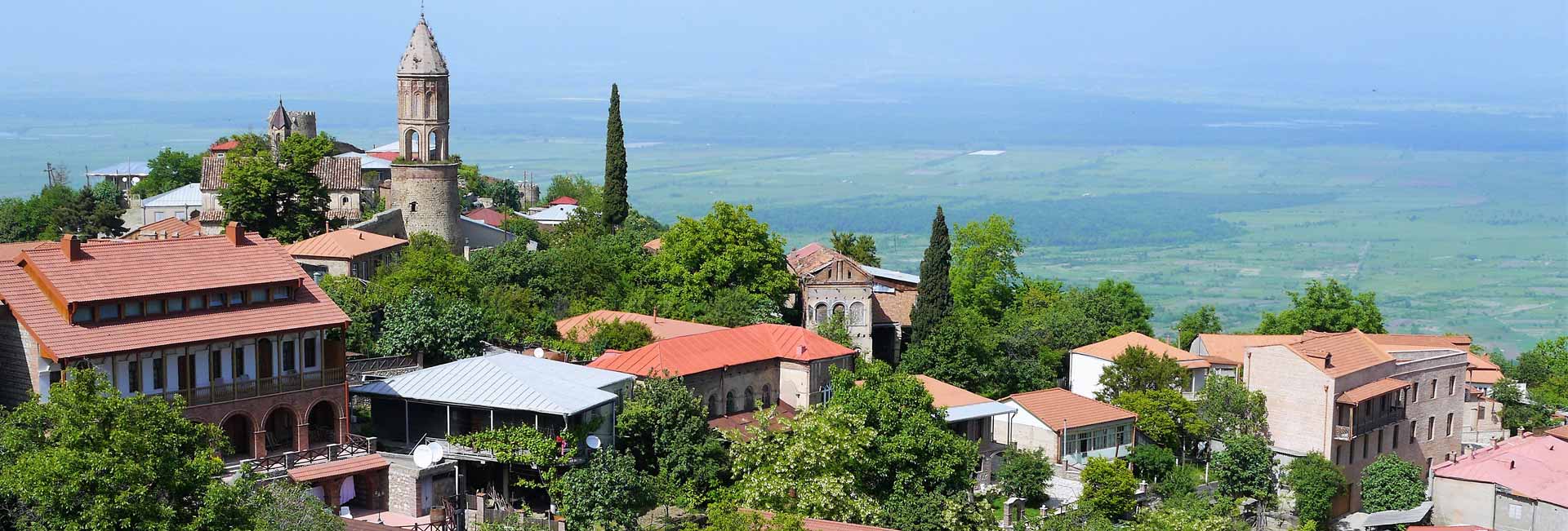 Quaint hillside town of Signagi in the heart of Georgian wine country. Photo credit: Martin Klimenta