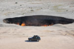 The Darvaza Gas Crater in Turkmenistan. Photo credit: Russ Cmolik & Ellen Cmolik