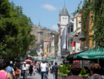 Local life along Širok Sokak Street in Bitola, North Macedonia. Photo credit: Elizabeth Raible