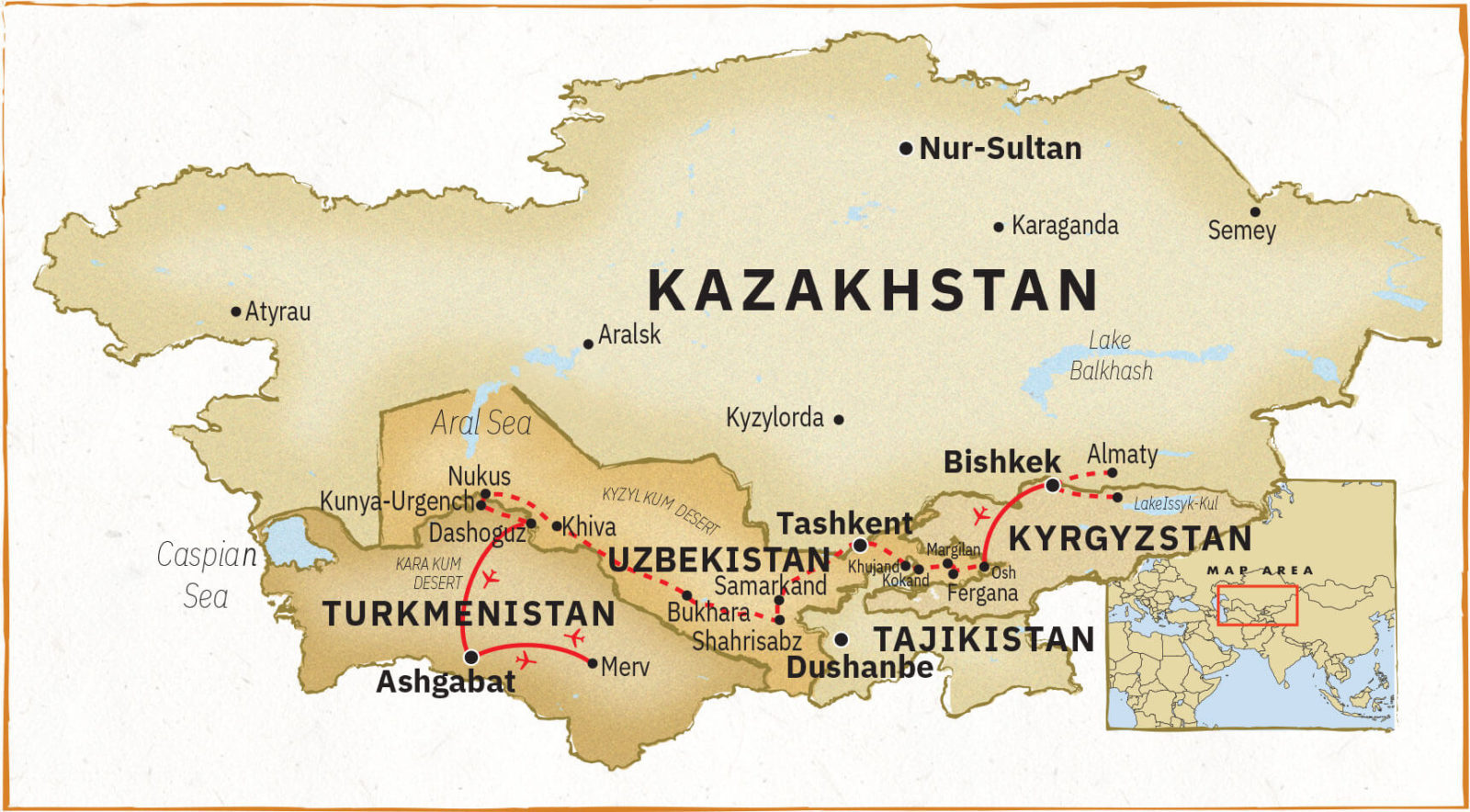 central asian countries tour