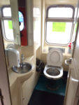 Each carriage of the Russian Rail public trains has two WCs with toilet and sink. Photo credit: John Seckel