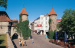 Twin towers mark the entrance to a quaint Estonian town. Photo credit: Toomas Volmar