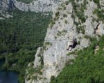 Adrenaline-pumping zip-lining above Cetina River near Omis, Croatia. Photo credit: Iris Adventures