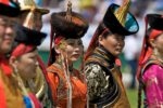 Colorful national dress at the Naadam Festival. Photo credit: Helge Pedersen