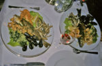 Freshly caught seafood includes head-on fish, mussels, shrimp, calamari, and girice, tiny fried fish. Photo credit: Laneya McCullough