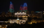 Towers contain more than 10,000 high-powered LED lights. Photo credit: Jake Smith