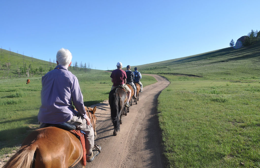 Horseback riding in Mongolia. Photo credit: Meaghan Samuels