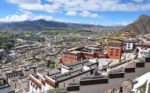 View from the top of the UNESCO-listed Potala Palace in Lhasa, Tibet, China. Photo credit: Russ Cmolik & Ellen Cmolik