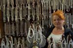 A local shop displays one-of-a-kind jewelry made with Ohrid’s famous pearls. Photo credit: Peter Guttman