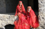 Dancers wearing traditional costumes in Sheki, Azerbaijan. Photo credit: Nino Murvanidze