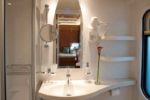 Sample Superior Deluxe cabin en-suite bathroom - Golden Eagle Danube Express