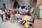 Linens, lace, and hand-knit sweaters in Tallinn's Old Town. Photo credit: VisitEstonia.com