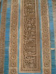 Decorative blue tile work commonly found in Tajikistan. Photo credit: Jake Smith