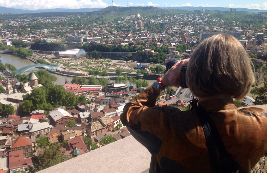 Overlooking the heart of Tbilisi, Georgia . Photo credit: Michel Behar