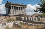 Armenia's colonnaded Temple of Garni is built on a cliff overlooking the Azat River Valley. Photo credit: Richard Fejfar