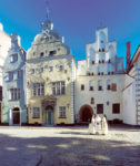 Riga's “Three Brothers” are the oldest houses in the city. Photo credit: Lithuanian Tours