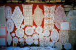 Handmade lace and linens in Veliko Tarnovo, Bulgaria. Photo credit: Michel Behar