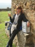 Posing with the goods at Pheasant's Tears Winery in Georgia. Photo credit: Mariana Noble