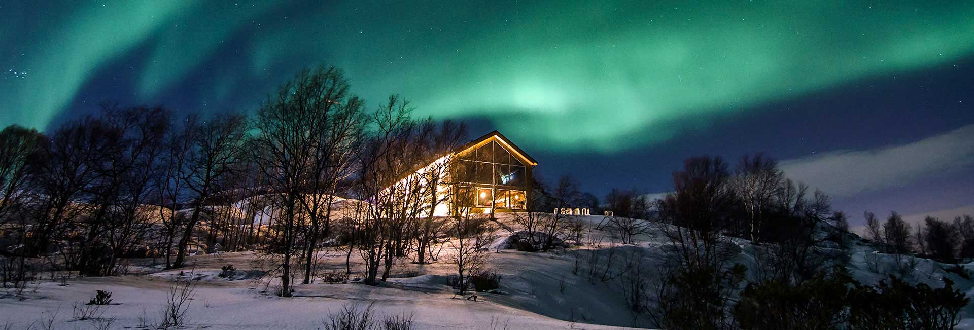 Northern Lights over Snow Hotel in Kirkenes, Norway. Photo credit: Kirkenes Snow Hotel