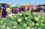Watermelons at the bazaar in Turkmenistan. Photo credit: Sapargylych Rahmanov