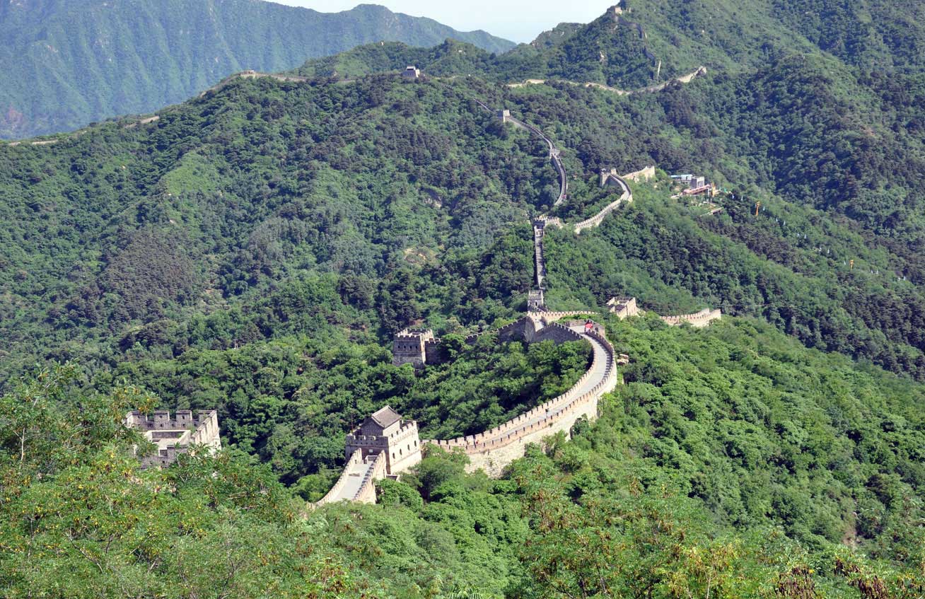 The sprawling, UNESCO-listed Great Wall of China. Photo credit: Russ Cmolik & Ellen Cmolik.