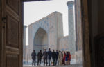 Wedding on Registan Square in Samarkand, Uzbekistan. Photo credit: Justin & Crystal Barnes