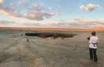 The flaming Darvaza Gas Crater in Turkmenistan. Photo credit: Abdu Samadov