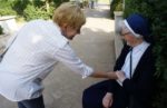 Meeting a local nun in Bosnia & Herzegovia. Photo credit: Joanna Millik
