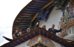Saying hello from a monastery in Tibet. Photo credit: Photo credit: Russ Cmolik & Ellen Cmolik.