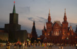 Enjoying an evening walk on Red Square in Moscow. Photo credit: Douglas Grimes