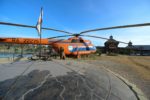 Helicopter embarking on a scenic tour of the Valley of the Geysers in Kamchatka, Russia. Photo credit: Andrey Pelekh