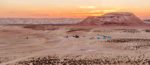 Campsite near the Darvaza gas crater in Turkmenistan.
