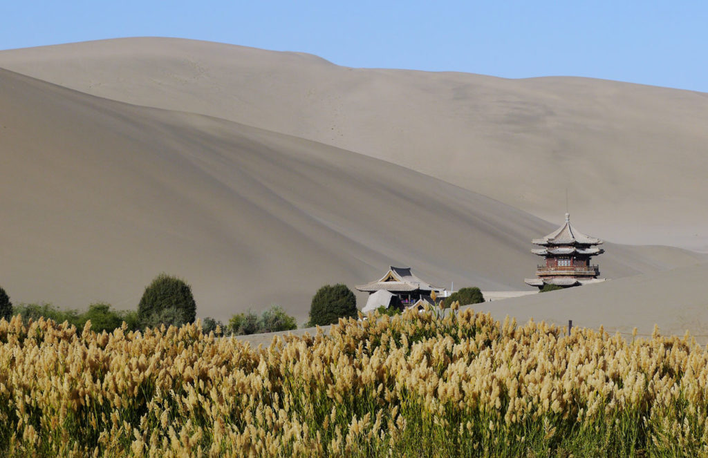 Dunes around Crescent Moon Lake near Dunhuang, China. Photo credit: Martin Klimenta