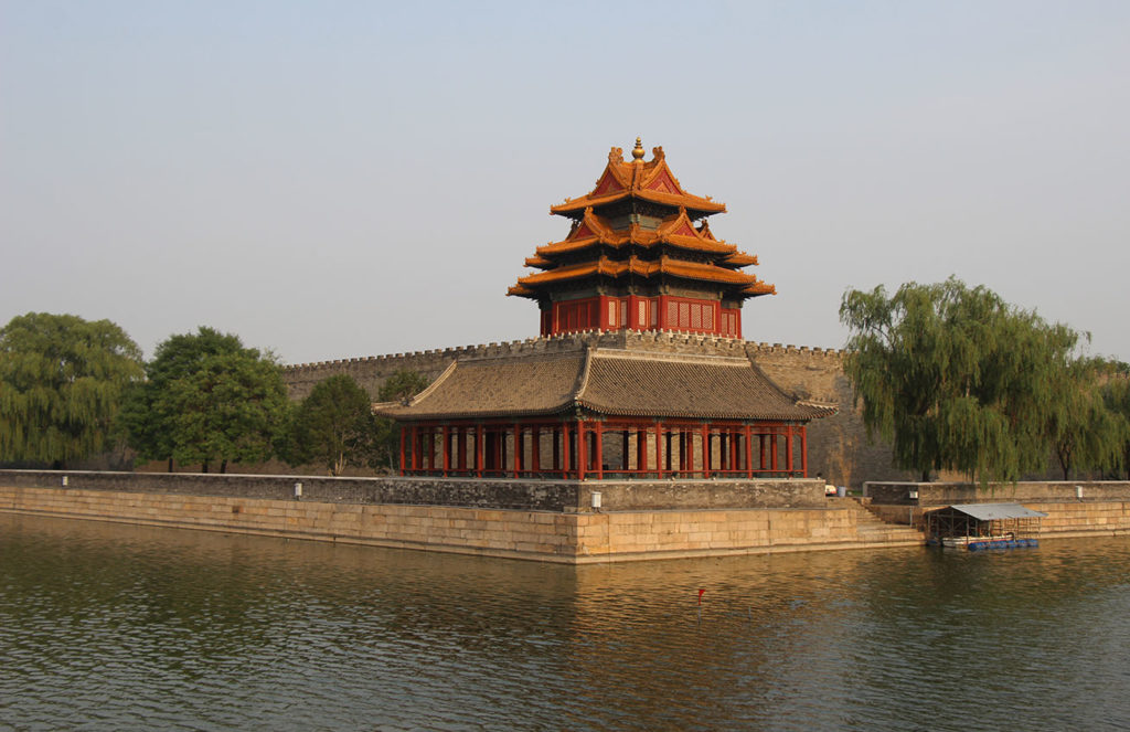 Corner Tower of the Forbidden City in Beijing, China. Photo credit: Jake Smith