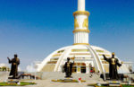 Independence Park in Ashgabat, Turkmenistan. Photo credit: Michel Behar