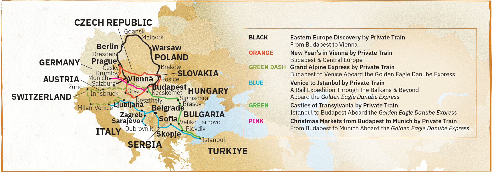 The Golden Eagle Danube Express Train