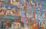 Voronet frescoes illustrate dozens of religious themes, biblical stories, and sacred songs. Photo credit: Martin Klimenta