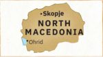 North Macedonia map