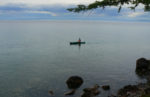 Canoeing on Lake Hovsgol. Photo credit: Martin Klimenta.