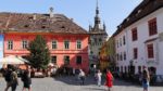 Pedestrian square in Sighisoara, Romania. Photo credit: Martin Klimenta