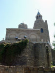 The Patriarchal Church, with a medieval Byzantine-style facade and bell tower. Photo credit: Liz Tollefson