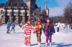 Ice skating in front of Vajdahunyad Castle, Hungary. Photo credit: Tourism Office of Budapest