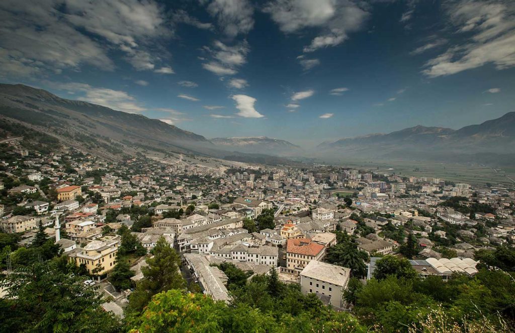 Panoramic view of Gjirokastra city in Albania.  Photo credit: Albanian National Tourism Agency