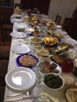 Full Georgian feast. Photo credit: Mariana Noble