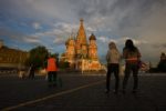 St. Basil's Cathedral glows in the evening sun in Red Square. Photo credit: Helge Pedersen
