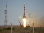 Soyuz liftoff from Baikonur, Kazakhstan. Photo credit: Don Cohen