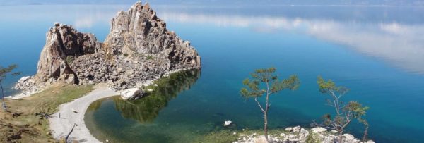 Sacred Shaman Rock on Siberia's Olkhon Island, Lake Baikal. Photo credit: Vladimir Kvashnin