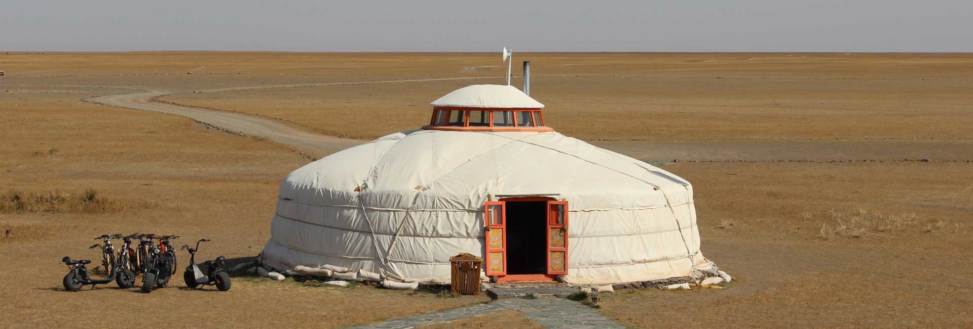 A ger on the Mongolian steppe. Photo credit: Tia Low