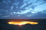 The campfire never goes out at Darvaza's Gas Crater