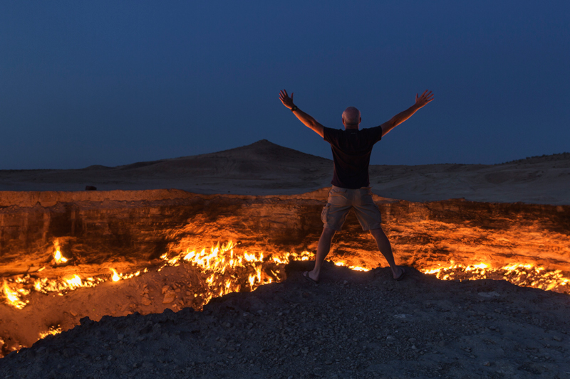 Darvaza Gas Crater, Turkmenistan. Photo credit: Jeremy Woodhouse